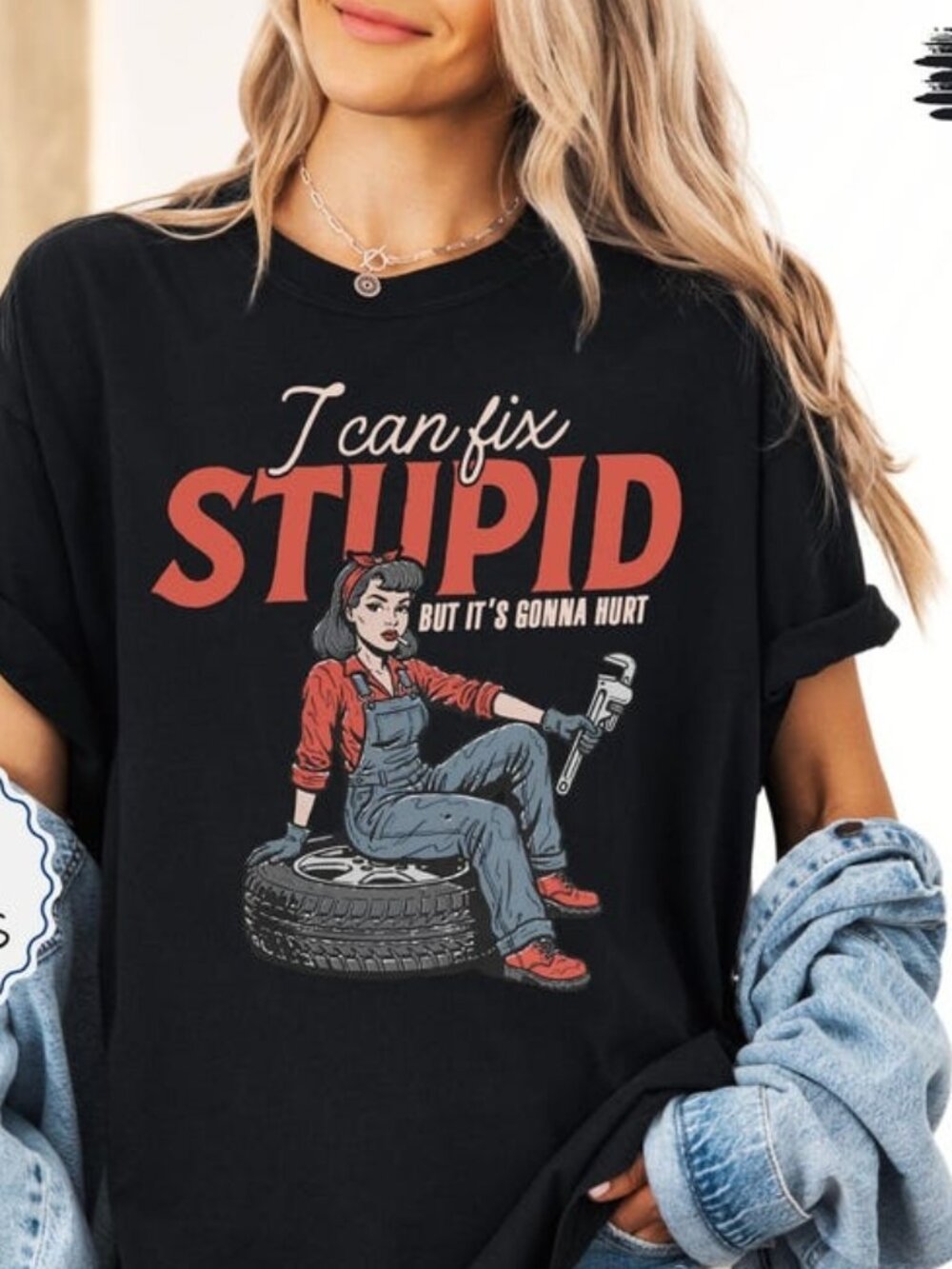 I Can Fix Stupid Shirt, Funny Sarcastic Mechanic Tee